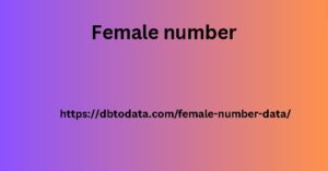 Phone number data