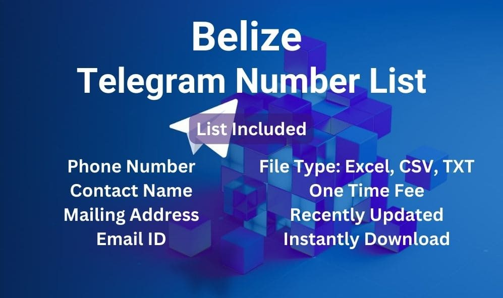 Belize telegram number list