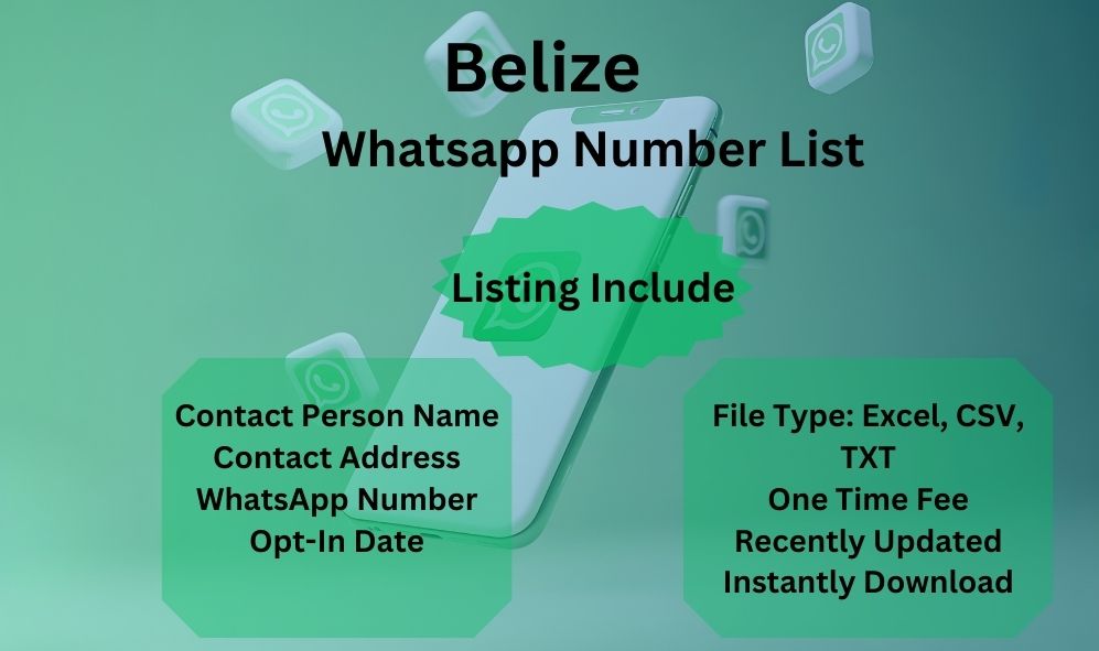 Belize whatsapp number list