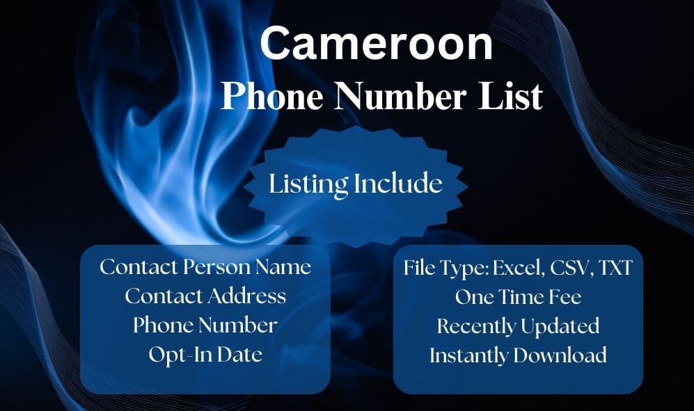 Cameroon phone number list