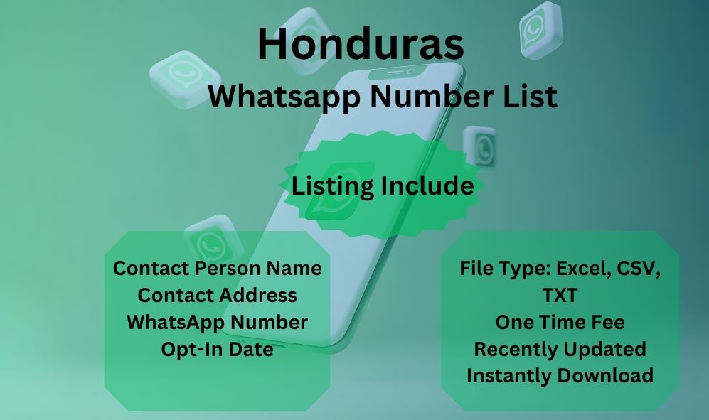 Honduras whatsapp number list