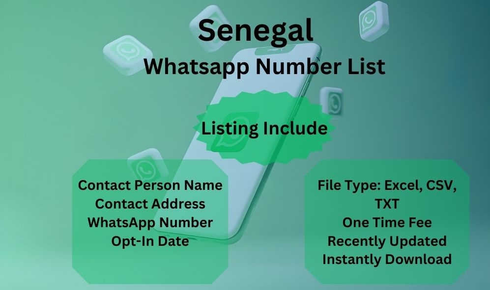 Senegal whatsapp number list