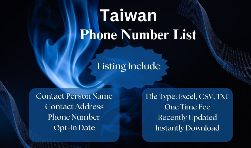 Taiwan phone number list